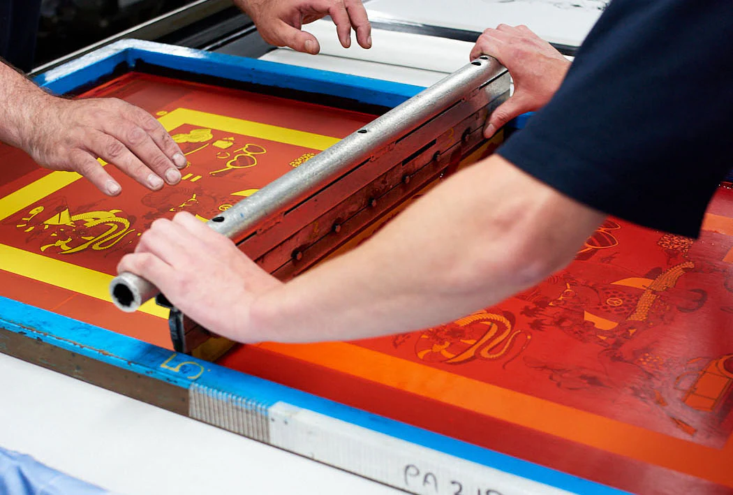 Screen printing result on tote bag