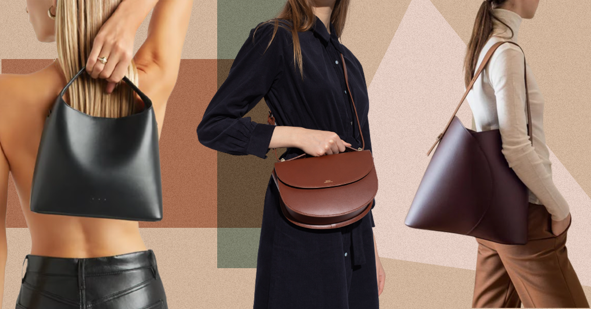 Luxury handbag manufacturing workshop with premium leather and finished handbags