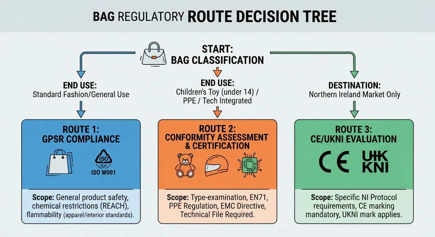 Categorize the Bag’s Regulatory Route