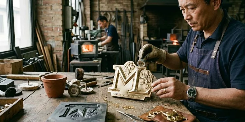 Custom Metal Logo Hardware Casting for the Highest Luxury Signal