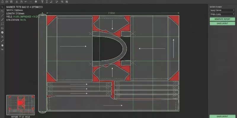 Optimize the Marker Layout and Fabric Yield