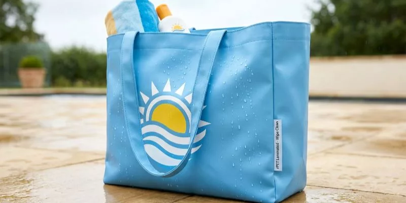 Coated or Laminated rPET Fabric for Water-Resistant and Wipe-Clean Totes