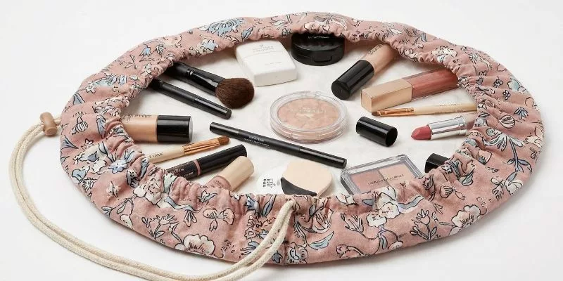 7. Drawstring & Lay-Flat Cosmetic Bags