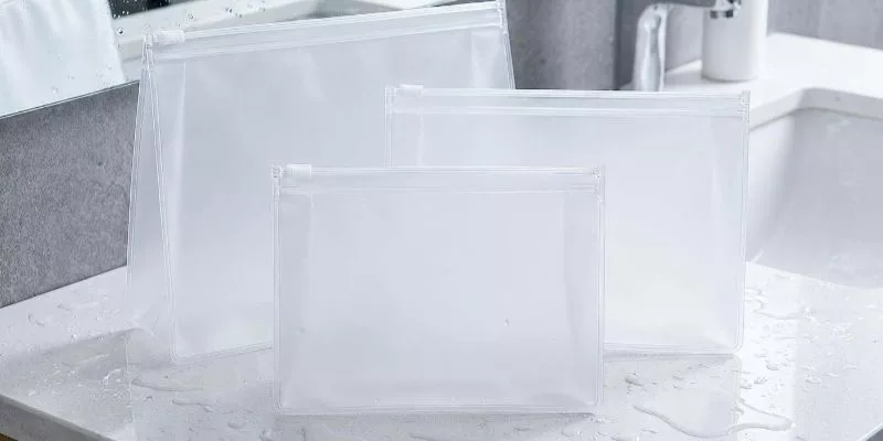 8. Waterproof Heat-Sealed Cosmetic Pouches