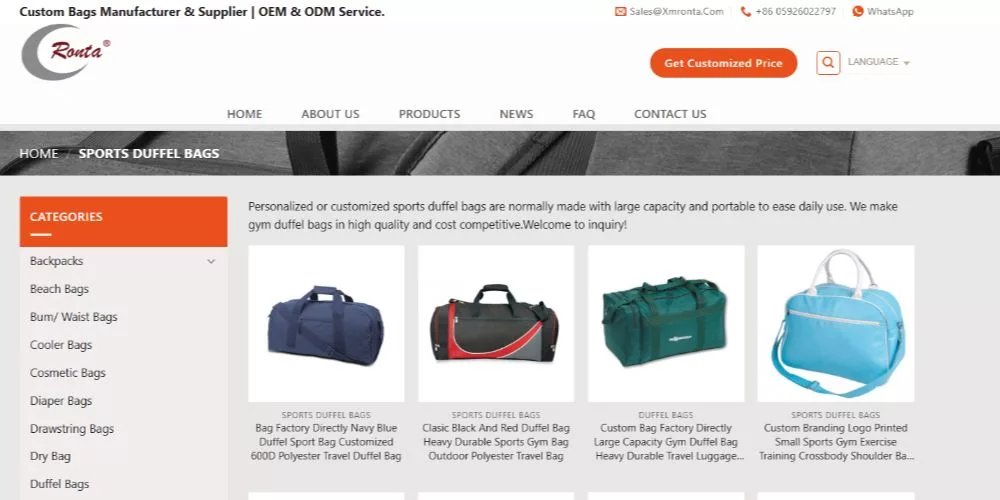 Xiamen Ronta Industry Co., Ltd.