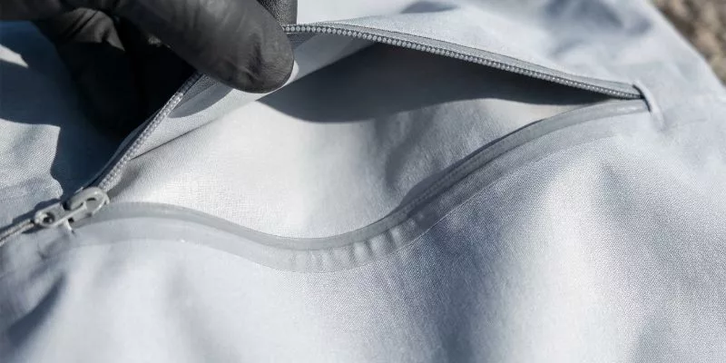 Inspect the Liner, Seams, and Zipper Path
