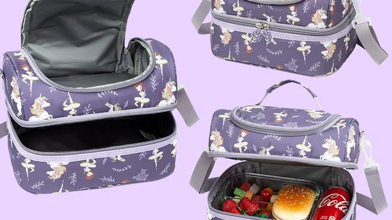 Dual-Compartment Lunch Bags