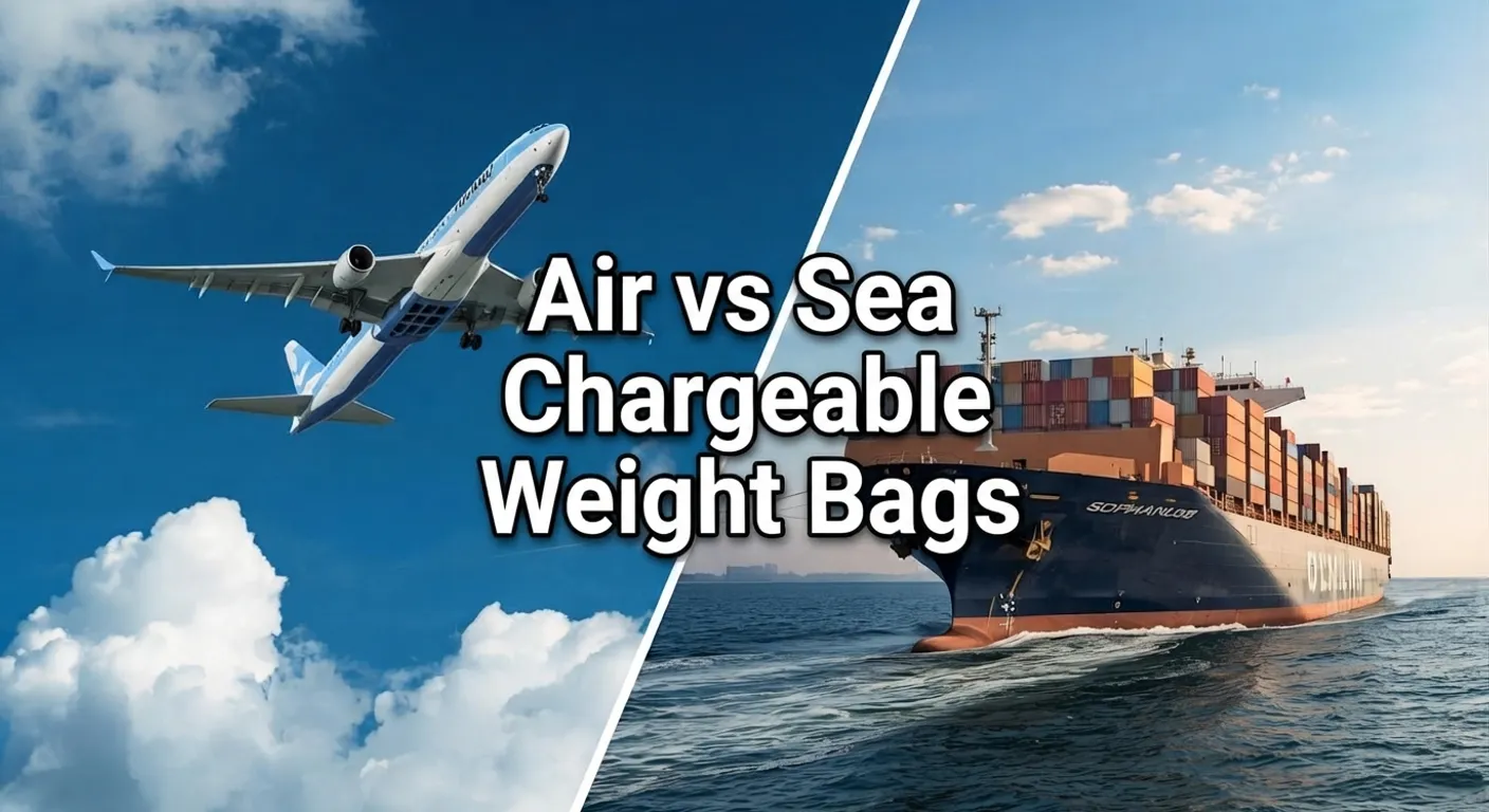 Air vs Sea Chargeable Weight Bags: Balance Speed and Inventory