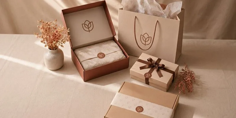 Custom tissue paper and logo seals for the luxury bag packaging reveal