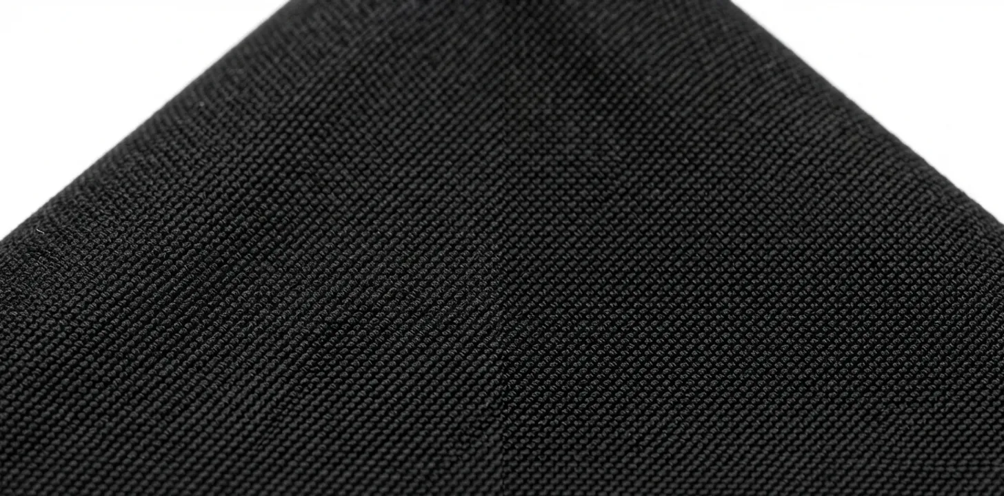 900D Oxford and TPU-coated fabric swatches compared on a bench