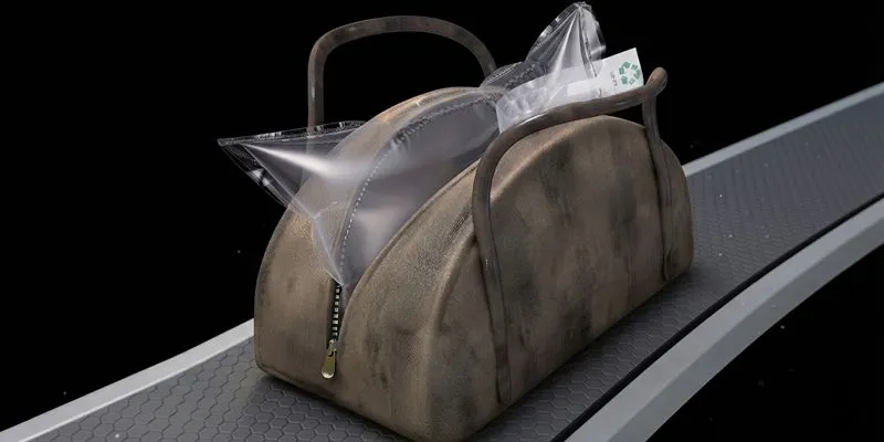 Inflatable bag pillows and filler materials protecting bag shape during shipping