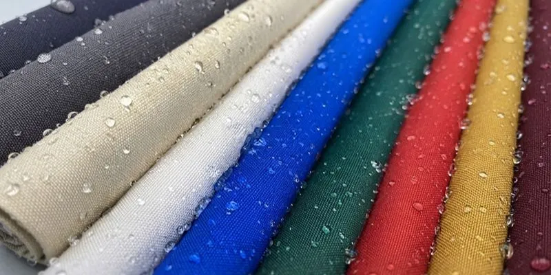 Solution-dyed acrylic fabric sample