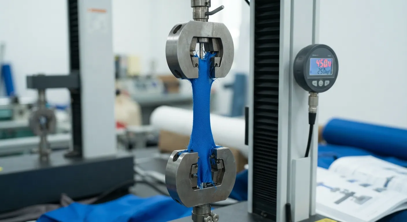 Nylon vs polyester fabric durability under load test