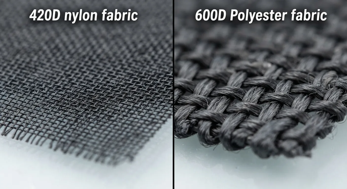 Denier density and weave architecture of nylon vs polyester
