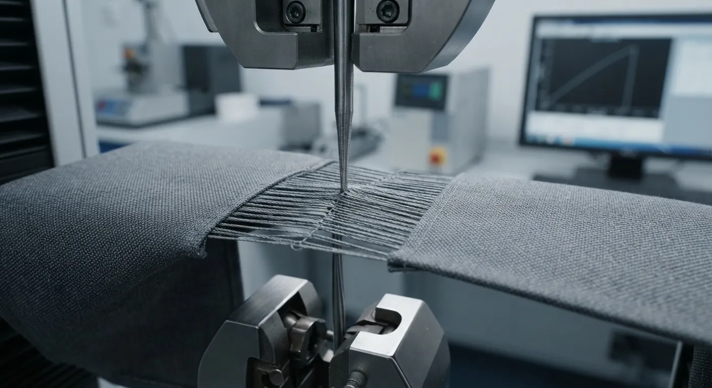 Load strength and seam survival test on 300D, 600D, and 1680D Oxford fabric