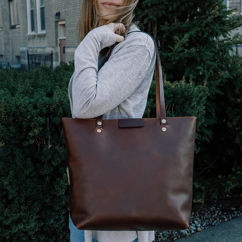 Leather goods customer scene