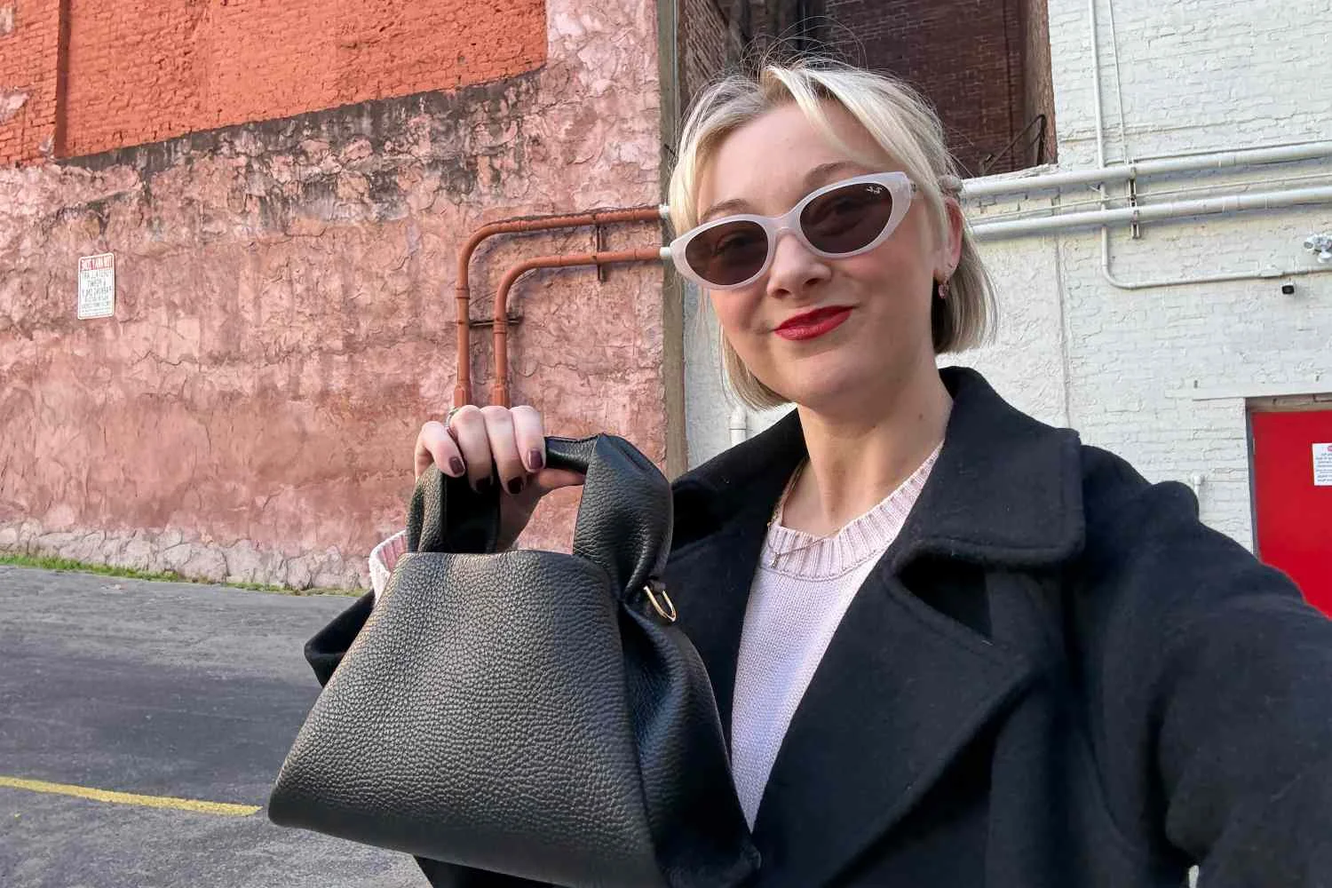 Leather goods customer scene
