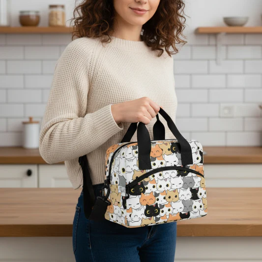 Lunch bag customer scene