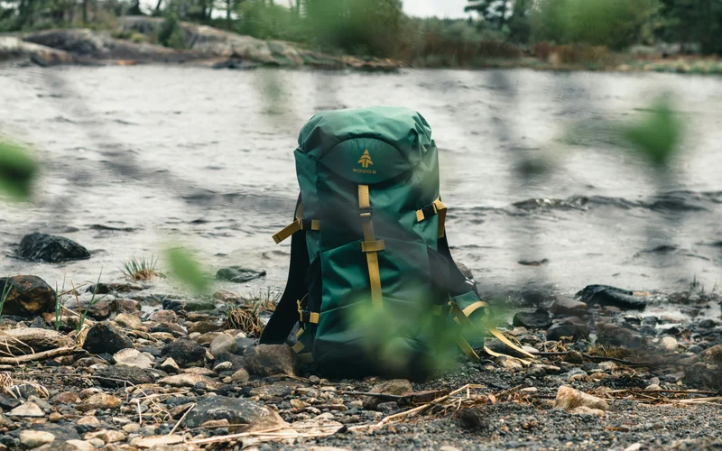 Black technical outdoor backpack with rugged design — TrailPro Alpine Series