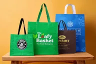 Custom brand logo application and hardware on bags