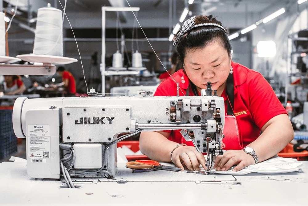LantaoBags team and factory — vertically integrated bag manufacturer in Wuhan, China