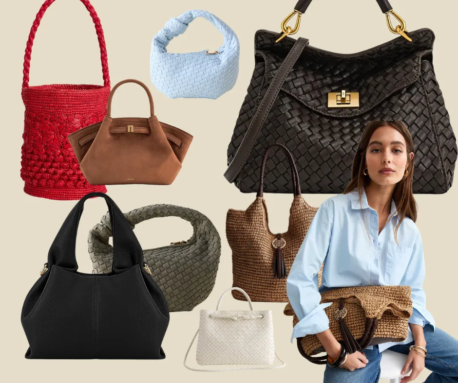 Luxury handbag being crafted by skilled artisan — premium leather, precise stitching, and polished hardware