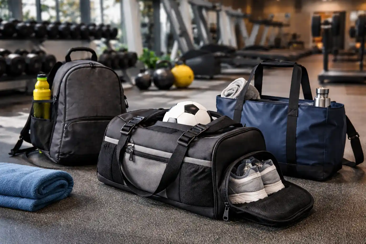Sports bag production quality showcase